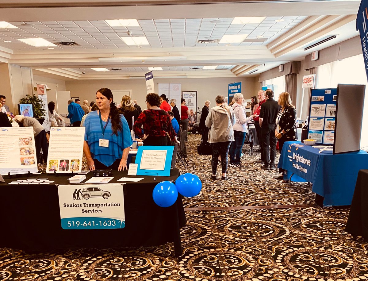 1st Annual #SeniorsTradeShow today till 3 pm at @OwenSoundHotel. Free admission, lots of services & products for Seniors. Updates on 560 #CFOS @NewsBayshore # ImWorking