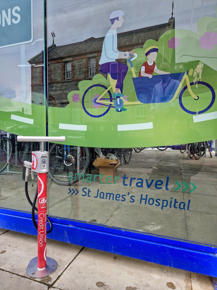 It's Bike Week and we wanted to highlight that we sponsored a bike pump @stjamesdublin's Cycle Hub 🚲

Much like the credit union, this pump will be there for people when they need it. 🤝

Read more: hsscu.ie/st-jamess-hosp… 

#BikeWeek #CycleDublin #MadeByOurMembers