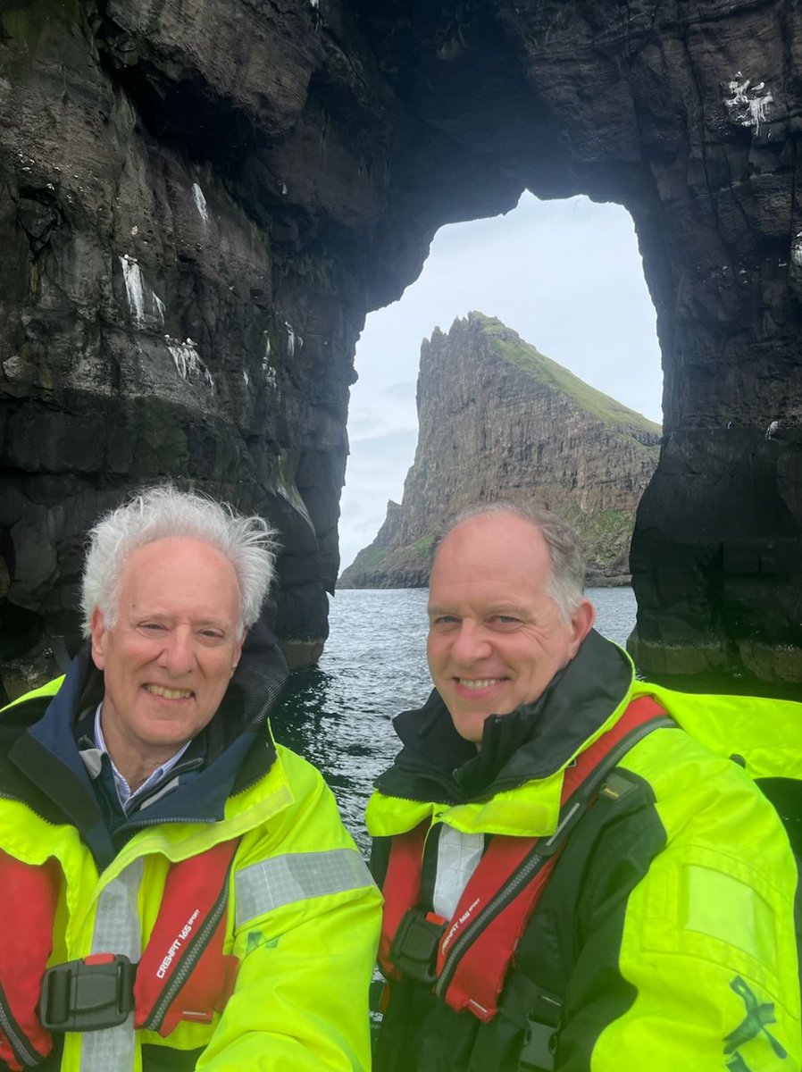 The wonders of nature in the @faroeislandsfo never fail to inspire!  Great start to my visit to 🇫🇴 with @StateDept’s Deputy Assistant Secretary, Douglas Jones.