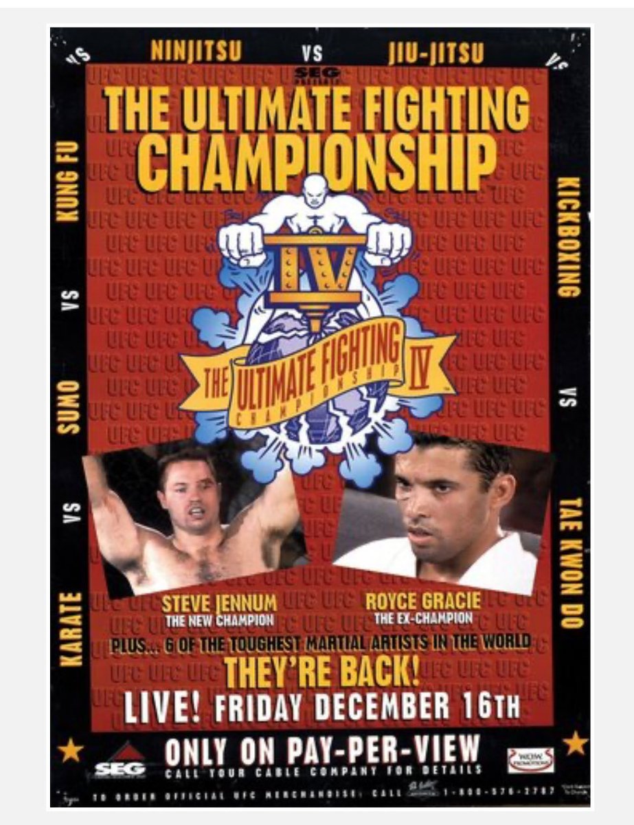 Boxing vs MMA…Despite Don King moving Tyson vs Mathis PPV to free tv on Fox the same night as UFC IV the Revenge of the Warriors did 188,000 buys— in todays PPV terms that would over 800,000 buys. That was a tough round but UFC survived and just got stronger.