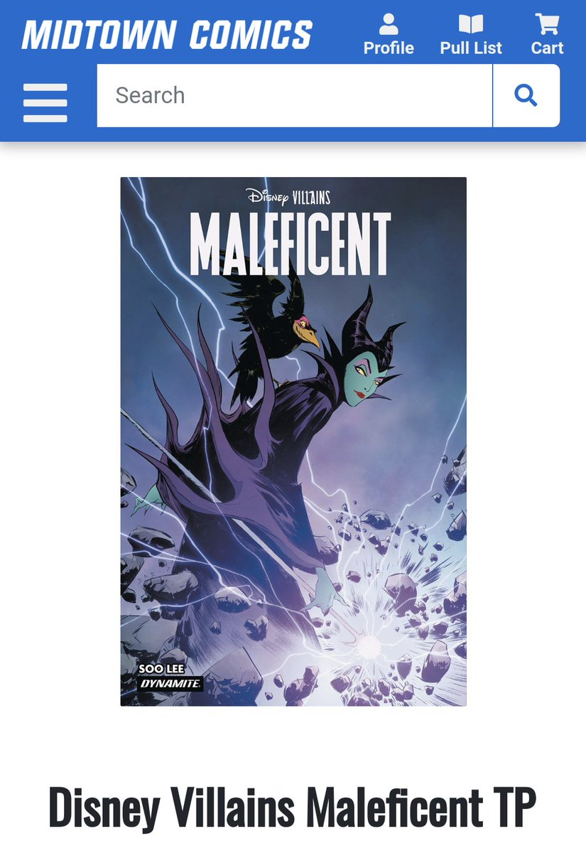 Just in case you didn't know, the DISNEY VILLAINS: MALEFICENT TPB is available! Available online, LCS and apparently also selling out on Amazon. 🐦‍⬛