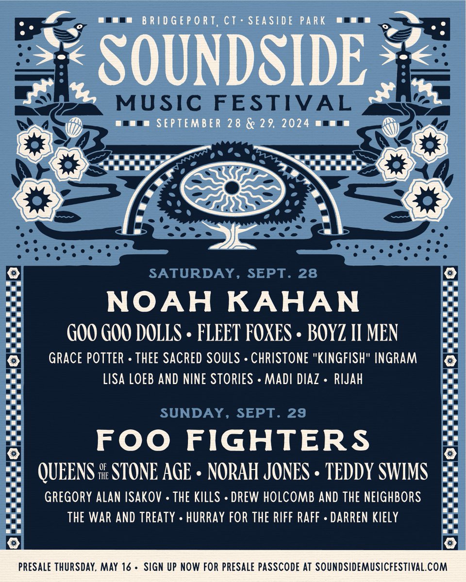 Bridgeport 🖤 Join us September 29th at @soundsidefest! Tickets & info: soundsidemusicfestival.com/tickets