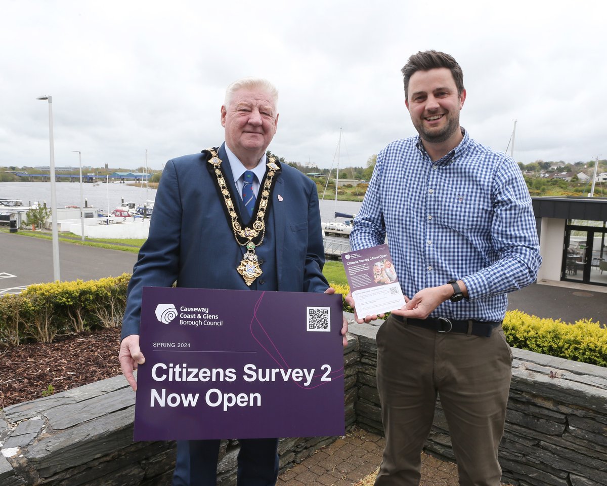📢 Citizens' Survey 2 now open Let us know what you think about the services Council provides and you could win a £100 Causeway Coast and Glens Gift Card to spend at over 200 local business. FULL DETAILS 👉 bit.ly/4bDz2qj