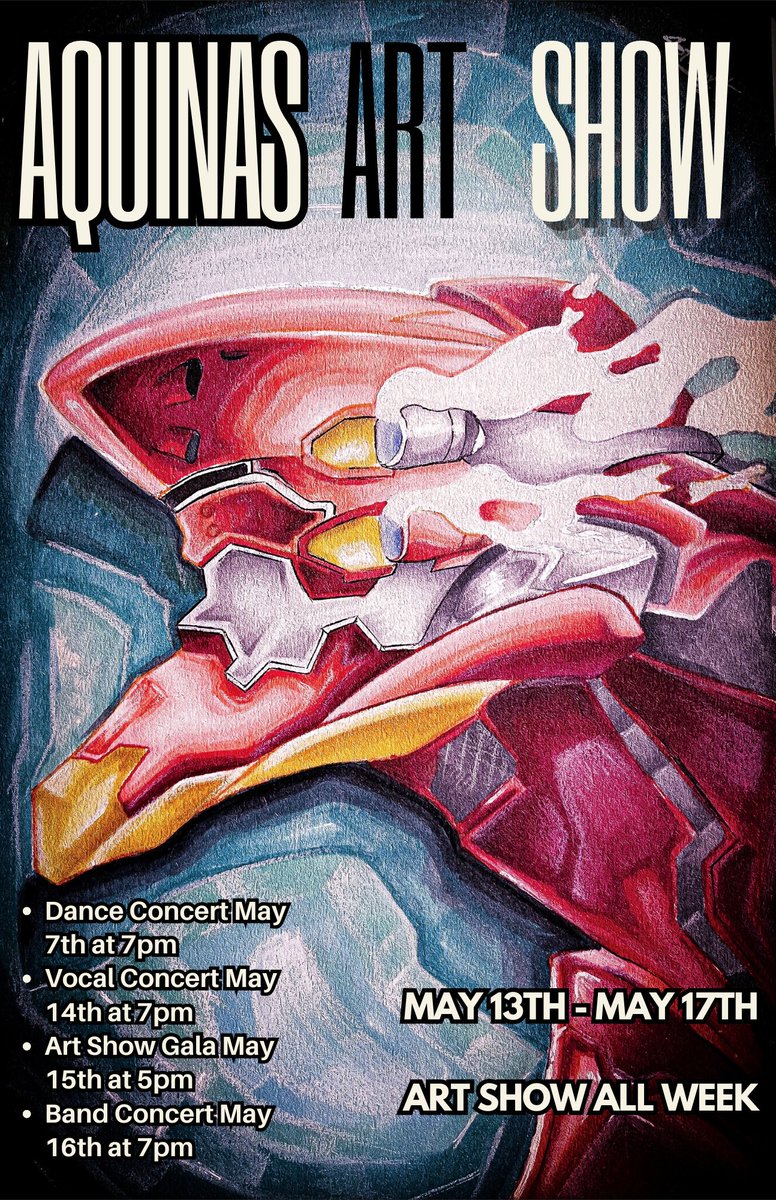 AQ Arts Week! We are excited to showcase the incredible projects our students have put so much effort into. Explore panels of artwork, intricate ceramics, sculptures, and more! Don't miss out on the choir concert tonight, the art gala on Wednesday, & the band concert on Thursday