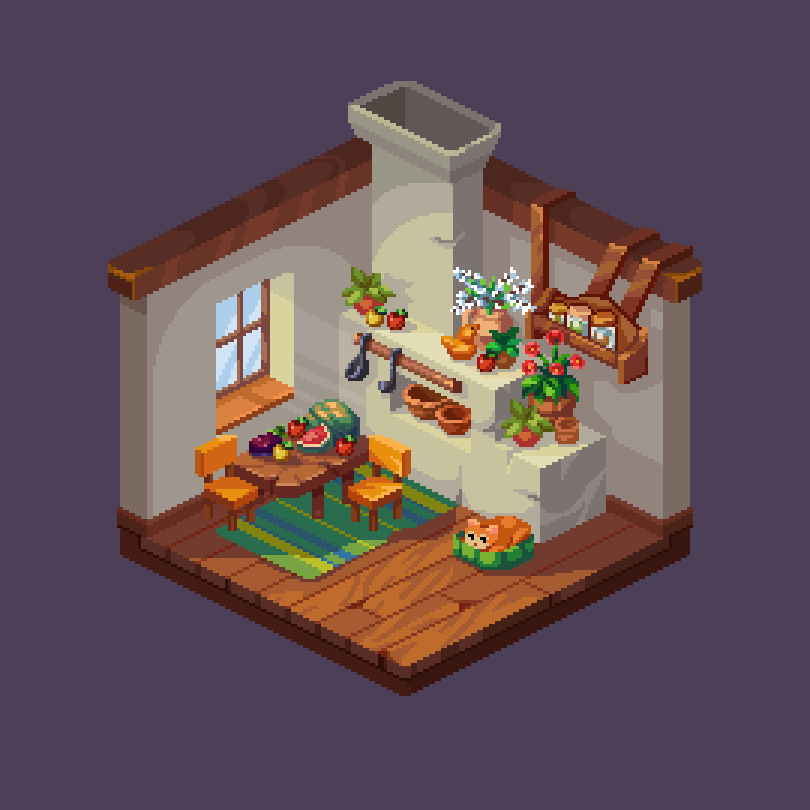 Gushna1's tweet image. Room in the Ukrainian style

Opening commissions!

#pixelart  #украрт
