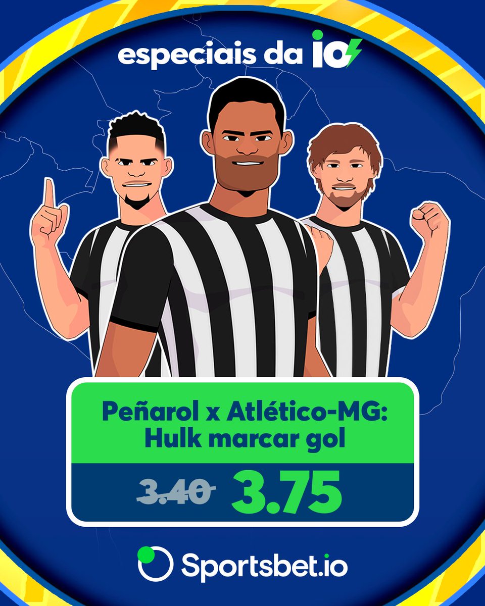 É dia de Galo na Liberta!😎 Turbinamos as odds em 3.75 para Hulk marcar gol hoje!! Bora nessa? Clica no link: bit.ly/EspeciaisTwitt…