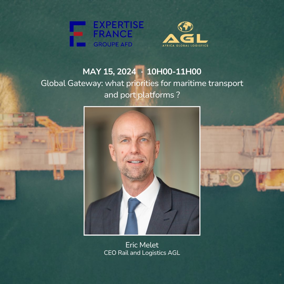 🌟 AGL is proud to announce our Rail & Logistics CEO, Eric Melet, as a speaker at 'Connecting Shores' in Marseille on May 15th, organized by @expertisefrance #AGL #ConnectingShores #GlobalGateway #AfricaTransformation #ConnectingAfrica