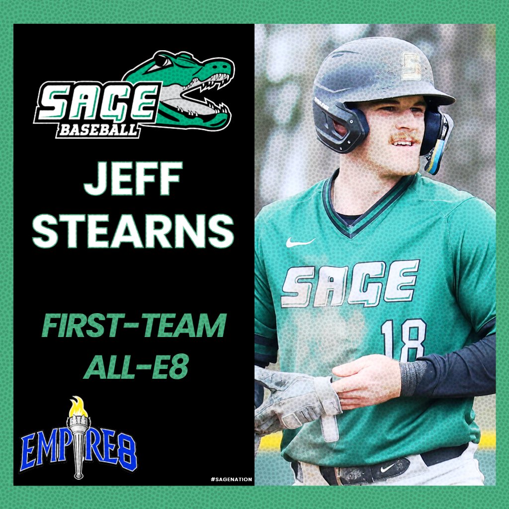Four #SageNation student-athletes were named to the #E8 baseball All-Conference First Team.

See all of the honors: sagegators.com/x/6vuxk

#SageGators
