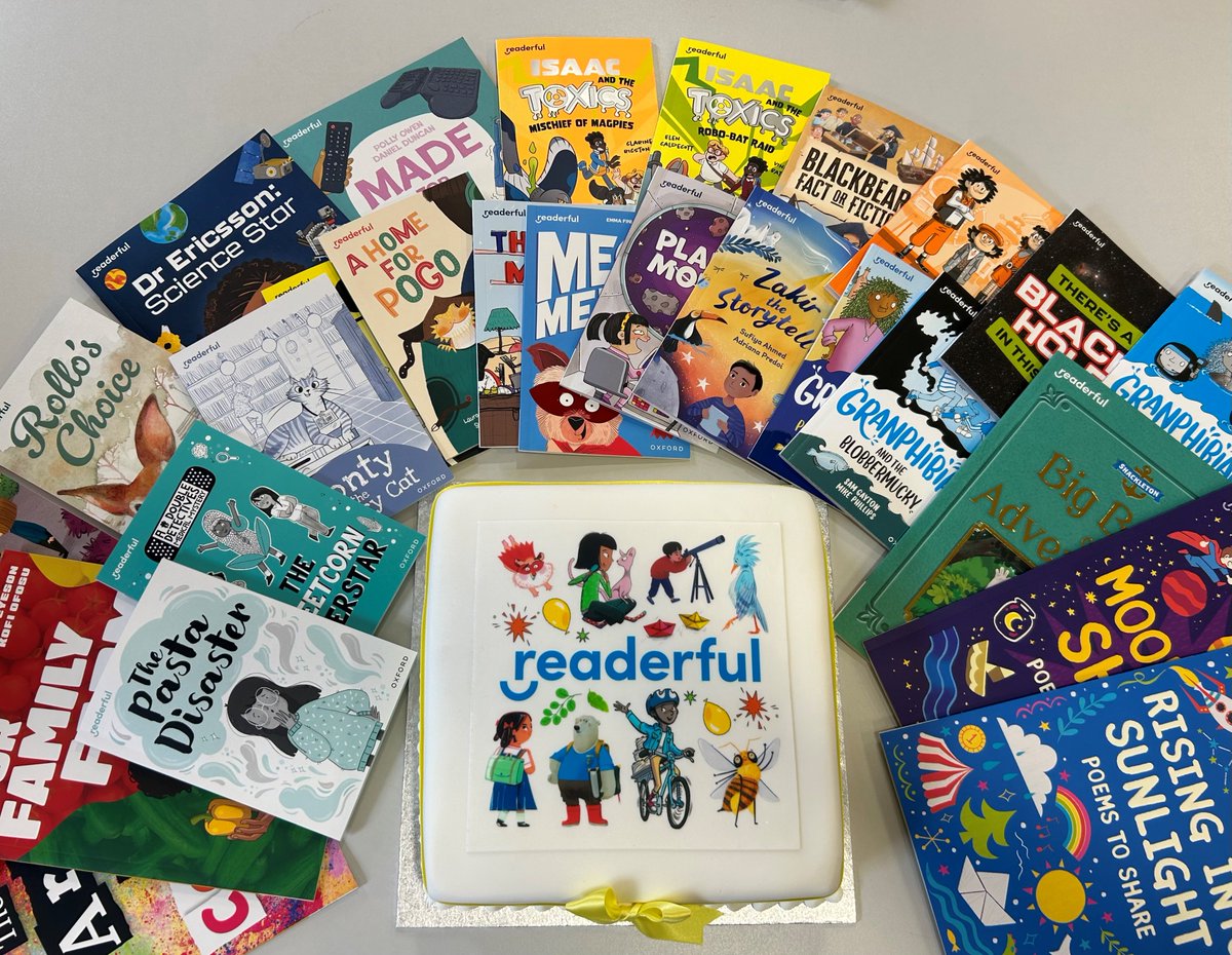 OUPPrimary's tweet image. 🥳 We&apos;re celebrating #Readerful, the brand new series from Oxford, with cake! 🍰

A huge thank you to all the wonderful authors and illustrators we&apos;ve worked with to create this exciting new library of books! Let&apos;s keep children reading! 📚😍

Learn more: ow.ly/MfrC50RFNK2