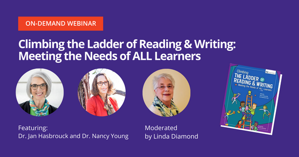 On-Demand Webinar 🖥️ Hear from @NancyYoung_ and @janhasbrouck about their book 𝘊𝘭𝘪𝘮𝘣𝘪𝘯𝘨 𝘵𝘩𝘦 𝘓𝘢𝘥𝘥𝘦𝘳 𝘰𝘧 𝘙𝘦𝘢𝘥𝘪𝘯𝘨 & 𝘞𝘳𝘪𝘵𝘪𝘯𝘨: 𝘔𝘦𝘦𝘵𝘪𝘯𝘨 𝘵𝘩𝘦 𝘕𝘦𝘦𝘥𝘴 𝘰𝘧 𝘈𝘓𝘓 𝘓𝘦𝘢𝘳𝘯𝘦𝘳𝘴 (published January 2024). collabclass.link/3WDoqn6