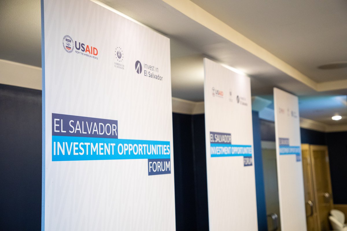 En conjunto con @investinSV, @cancilleriasv y @USAIDES desarrollamos el foro 'Oportunidades de Inversión en El Salvador'. 🇸🇻 En este hilo te contamos más sobre esta actividad. 🧵👇