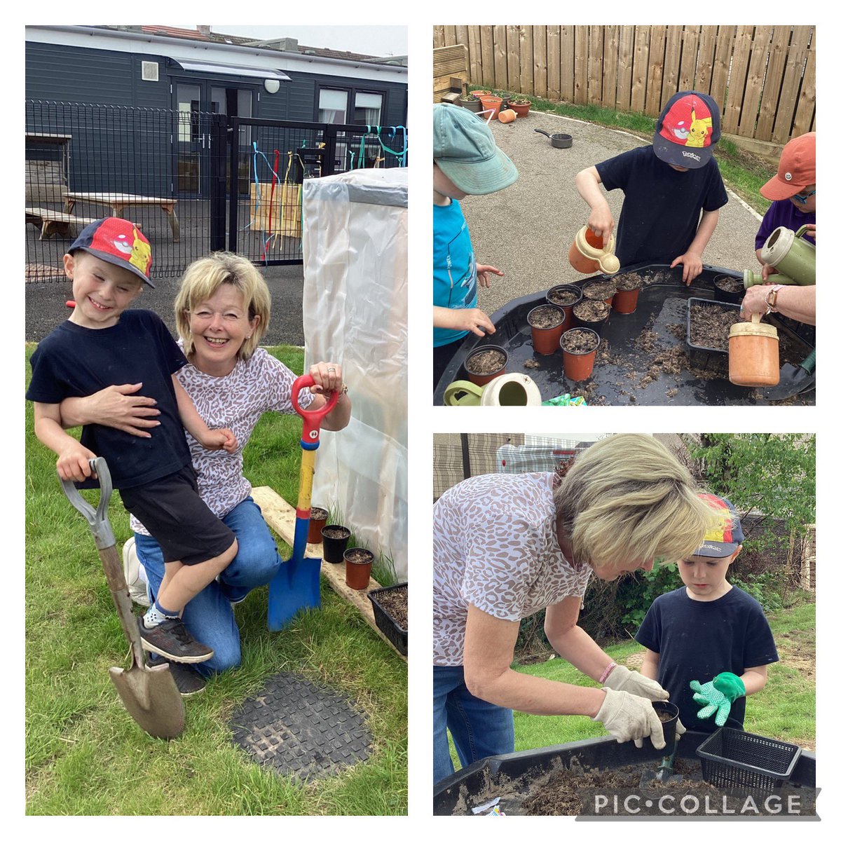 Thanks to L’s Nana for joining us for Stay and garden, we planted pumpkins, courgettes and pansies. Discussing what plants need to grow “Why do they need water?” asked L. We’re looking forward to watching them grow 🌱#engagingwithnature #familylearning
