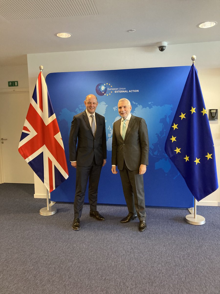 PhilipRBarton's tweet image. A productive visit to Brussels for meetings on 🇬🇧-🇪🇺 cooperation with @EEAS_SecGen Sannino, @BelgiumMFA and a range of other EU stakeholders. We are working in partnership on the Middle East, support for Ukraine and other global issues.