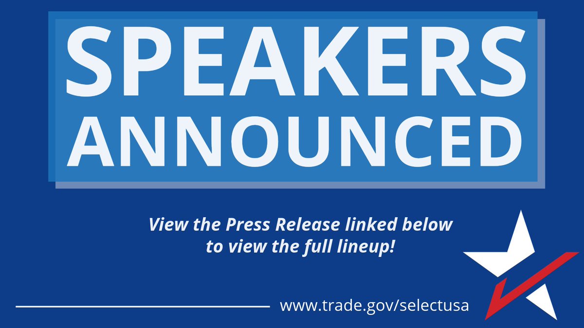 Have you heard the news? 2024 #SelectUSASummit speakers have been announced AND media registration is open! @SecRaimondo has shared the lineup of global executives and U.S. governors participating in the 2024 SelectUSA Investment Summit. Check it out! 👇 commerce.gov/news/press-rel…