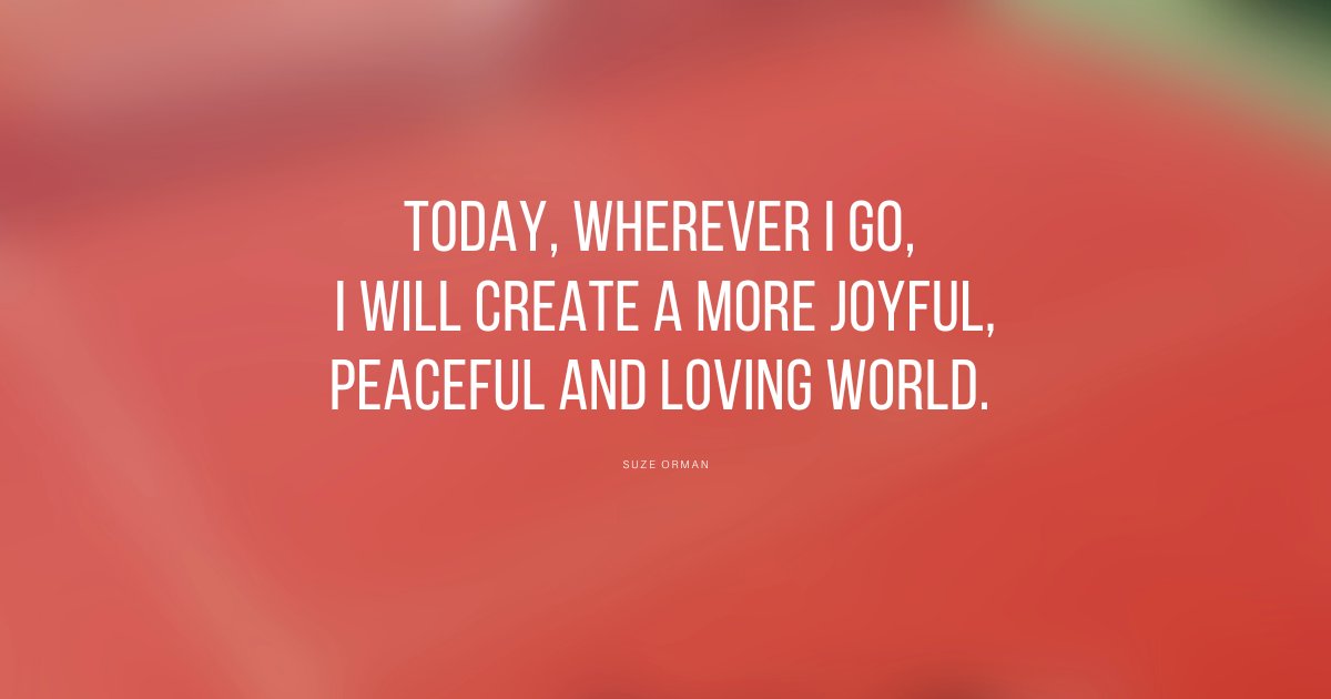 I hope you say this with me today and every day: Wherever I go, I will create a more peaceful, joyful, and loving world. 🌍💕 #TuesdayMantra #Mindfulness #Inspiration