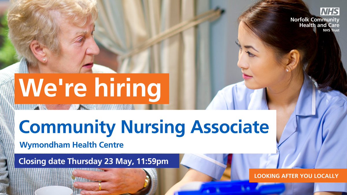 Join our Community Nursing team. Visit patients at home & in care homes, delivering care for long-term conditions, palliative care, & rehabilitation. Improve quality of life, support early discharge, & prevent hospital admissions. Apply here: beta.jobs.nhs.uk/candidate/joba… #WeAreNCHC