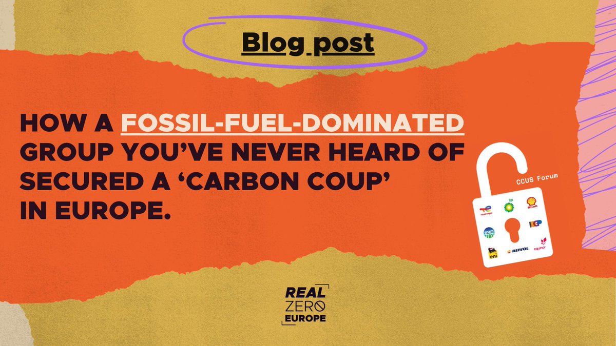 🔴 A group with no legitimacy & dominated by #FossilFuel interests is shaping #EU climate policy.

To deliver #RealZero & real solutions to the #ClimateCrisis, the EU must cut fossil fuel interests out of politics!

Read the blog post by @corporateeurope👇
realzeroeurope.org/resources/ceo-…