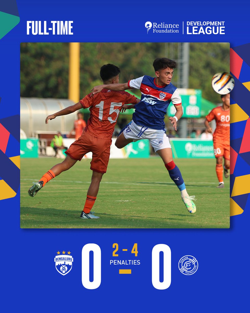 A tough one to swallow as the Blue Colts go down to Punjab FC on penalties in the #RFDL semifinals. We'll be back stronger. 🙌🏼
#BFCPFC #WeAreBFC #YouthDevelopment
