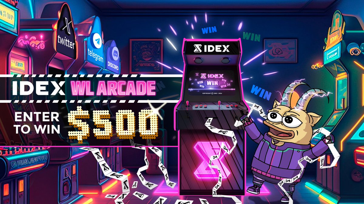 🕹️IDEX Arcade Quest🕹️

From May 14th until our testnet launch, complete the tasks & earn a chance to be one of five lucky winners of $100 🎟️🎟️

1- Join our Discord
2- Get whitelisted
3- Follow, like & RT

And you’re in – it's that simple!👇
app.galxe.com/quest/IDEX/GCc…