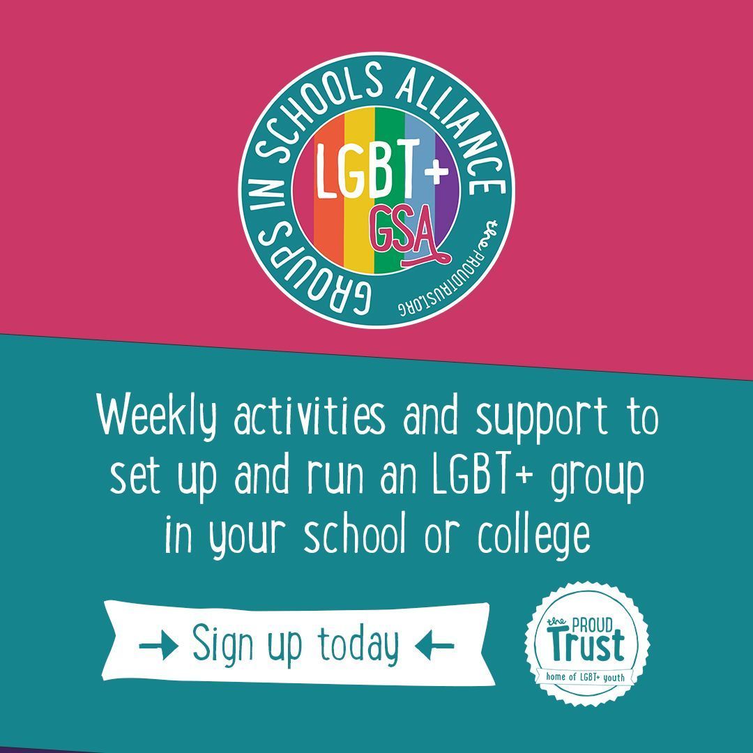 🏳️‍🌈🎓We’re on a mission to ensure there’s an LGBT+ group in every school and college. Want to join us? The Groups in Schools Alliance can support you in setting up and running an LGBT+ group in your school. Find out more: buff.ly/3HVRvjp