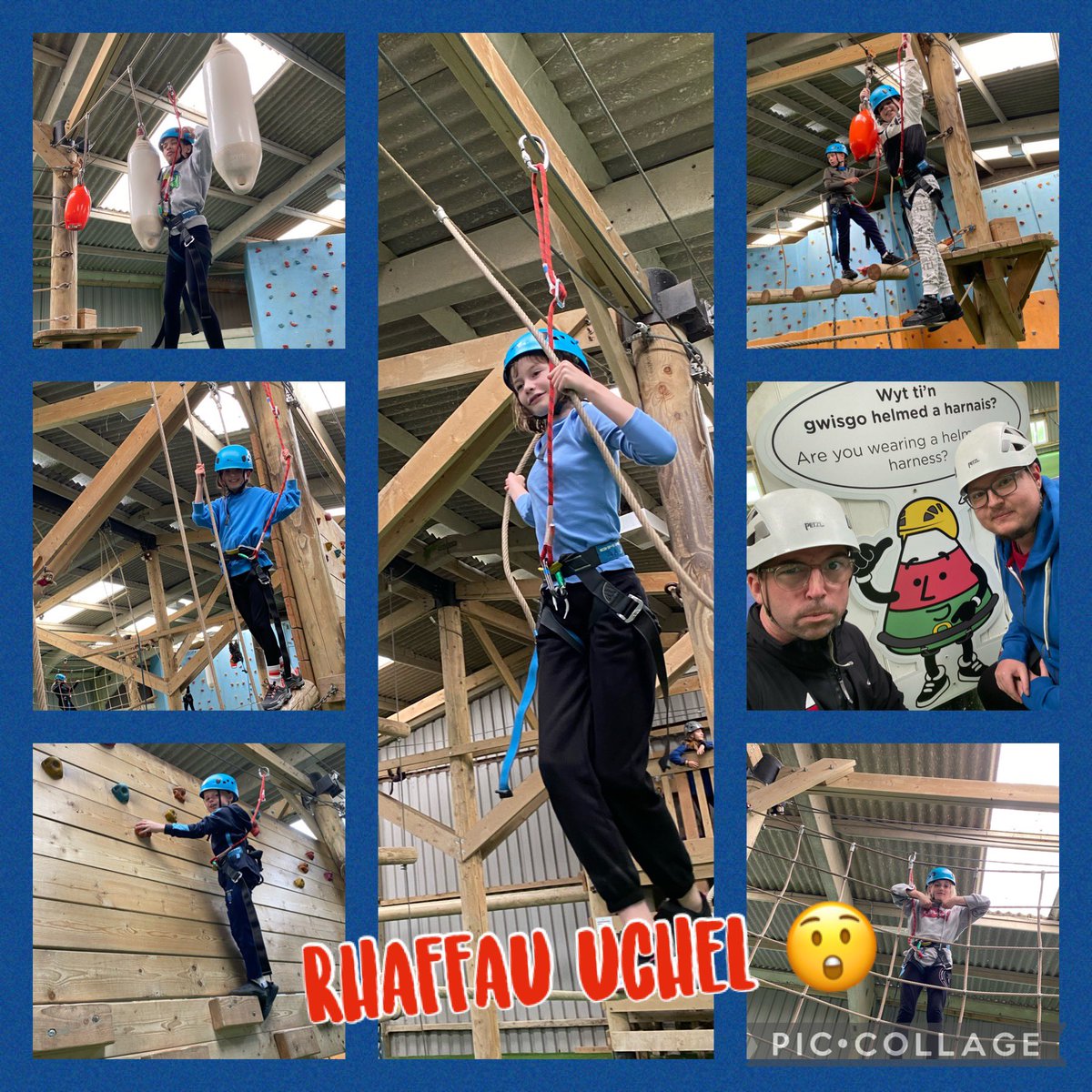 Dyma ni ar y rhaffau uchel! Dewrder yn cael ei arddangos ar ei orau 😲

Here we are on the high ropes! Bravery being displayed at its best 😲

@Mr_Ireland4321 <a href="/MrJamieHallett/">Mr Hallett</a> <a href="/MrsJamesyggf/">Mrs James</a> <a href="/yggf123/">Ysgol Gymraeg Gilfach Fargod 🏴󠁧󠁢󠁷󠁬󠁳󠁿</a>