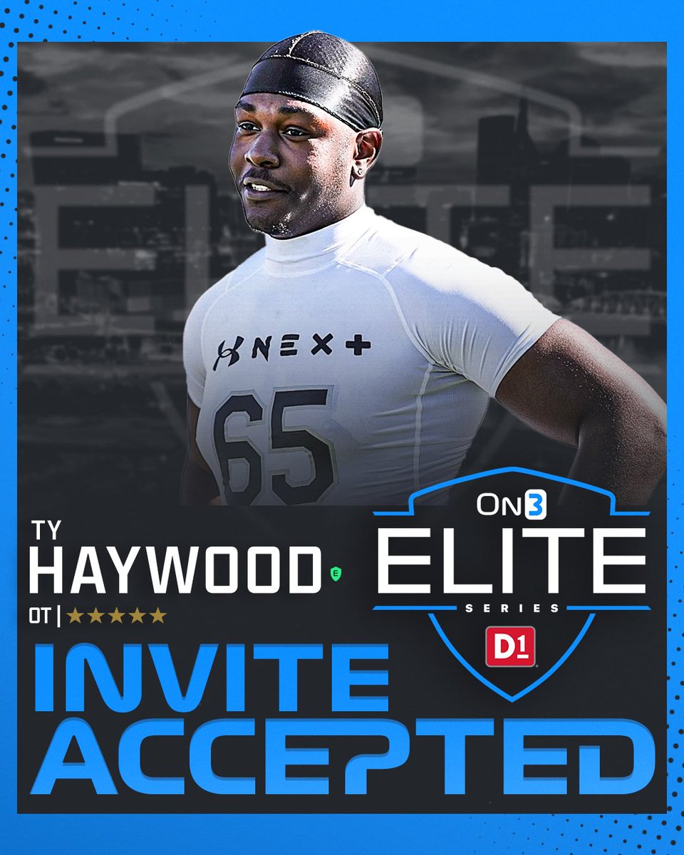 5-star OT Ty Haywood is headed to the 615 for the On3 Elite Series. Best of the best 🤝 on3.com/os/news/2024-o…