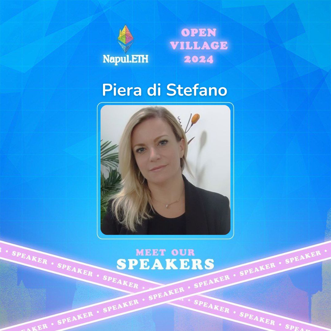 Thrilled to announce Piera Di Stefano is joining us! With her deep dive into WEB3 and as founder of T.R.O.N, (Tutela della Reputazione OnLine) she's ready to shake things up. Happy to have you on board, Piera! 
Don't miss out! 
👉 napul.eth.limo 

#Ethereum #cryptoevents