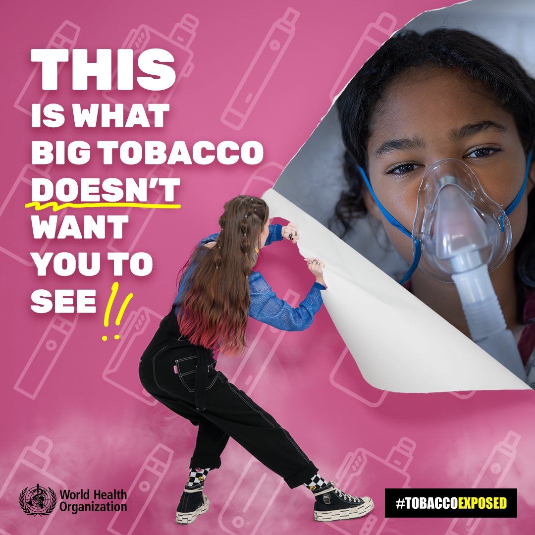 It’s time to Step In and Stand Up for a Healthy Future! #Youth advocates around the world are taking a stand against the #tobacco industry and saying no to their destructive influence and manipulative marketing tactics that target younger generations.  who.int/news-room/even…