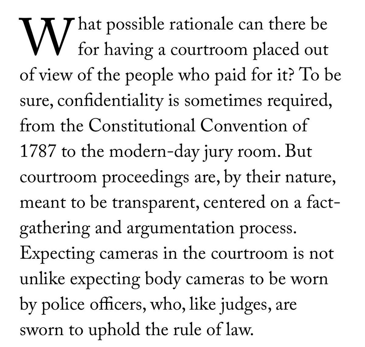 The Historic Trump Court Cases That We Cannot See. The former President is on trial in a courtroom that has banned cameras. Meanwhile, the Supreme Court is deciding whether his other trials should even happen. By Neal Katyal newyorker.com/news/essay/the…