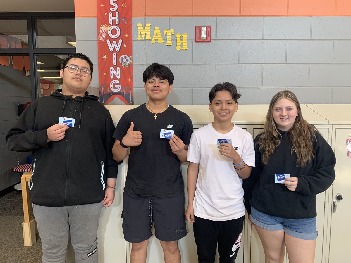 Congrats on the most improved NWEA math students this year!!! #HuronTigers