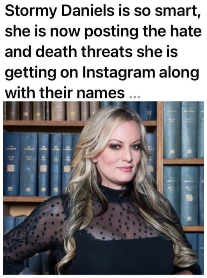 Stormy is trolling her trolls on here too. 😂😂