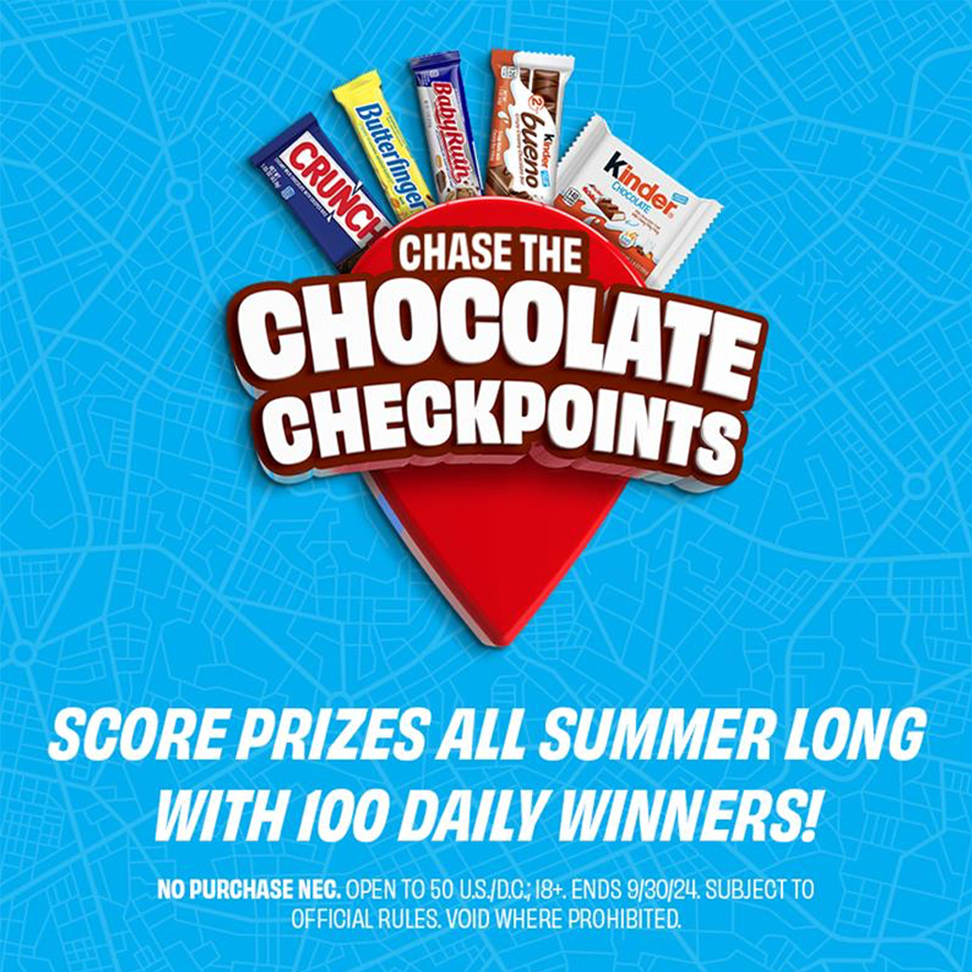 Chase the Chocolate Checkpoint! We’re giving you the chance to win sweet prizes, Butterfinger summer swag, gift cards, and free chocolate! Head to chocolatecheckpoints.com for more info and drop a 🍫 below once you’ve entered and we might just surprise you with something sweet!