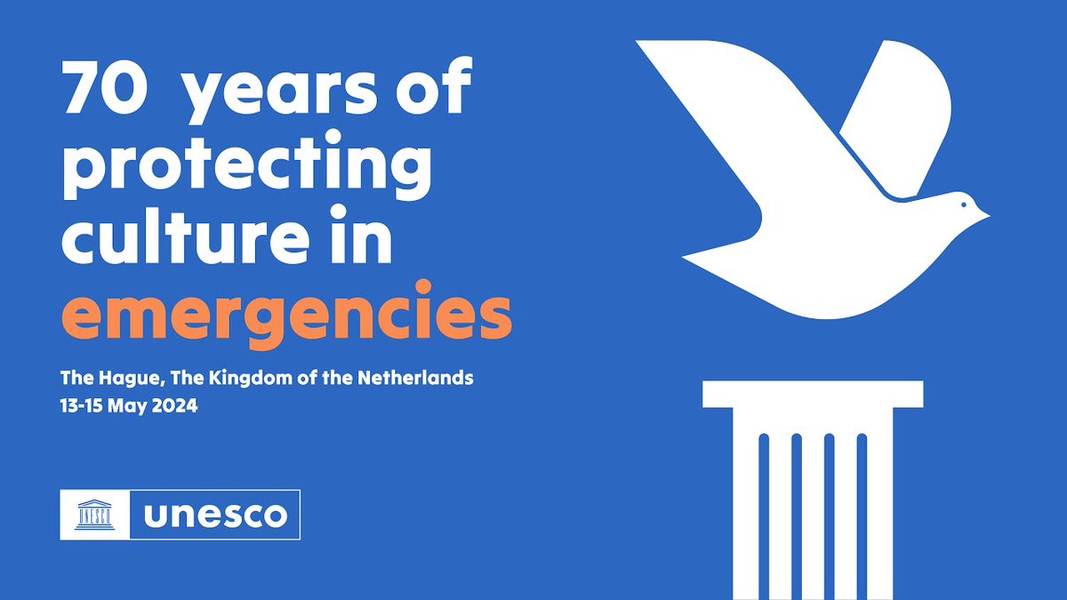 From 13-15 May, in the Hague, @UNESCO marks 70 years since the adoption of the Convention for the Protection of Cultural Property in the Event of Armed Conflict. Watch the International Conference LIVE: youtube.com/watch?v=61GjLR… #ProtectHeritage