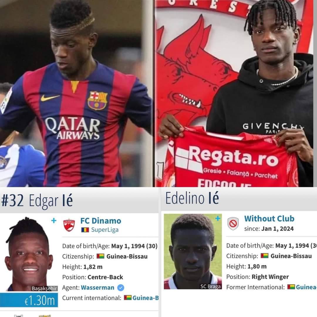 😳 Dinamo Bucharest suspects Edgar Ié, who played for FC Barcelona, ​​of having sent his twin brother Edelino in his place to play there. ow.ly/AMVb50RFNZO