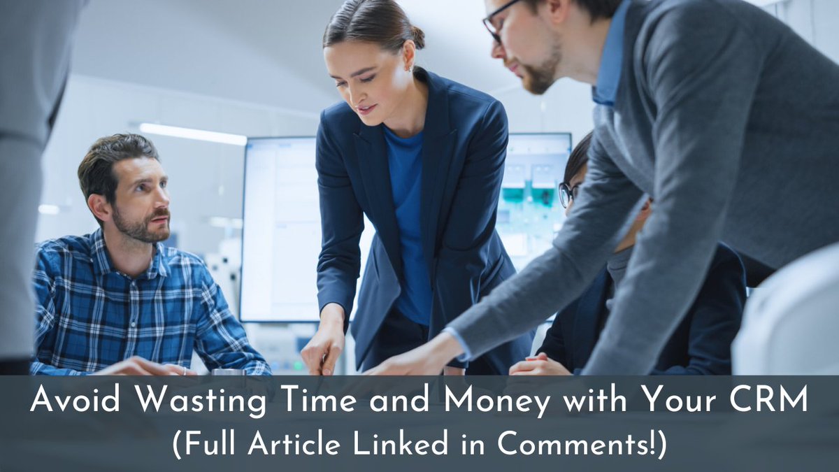 AzambaInc's tweet image. 40-70% of CRM projects fail.

Success depends on a focused start, committed leadership, and customizing CRM to meet team needs.

Think of your CRM as a way to reduce your workload.

A clear strategy is critical for making CRM boost your business effectively.

#microsoftcrm #smb