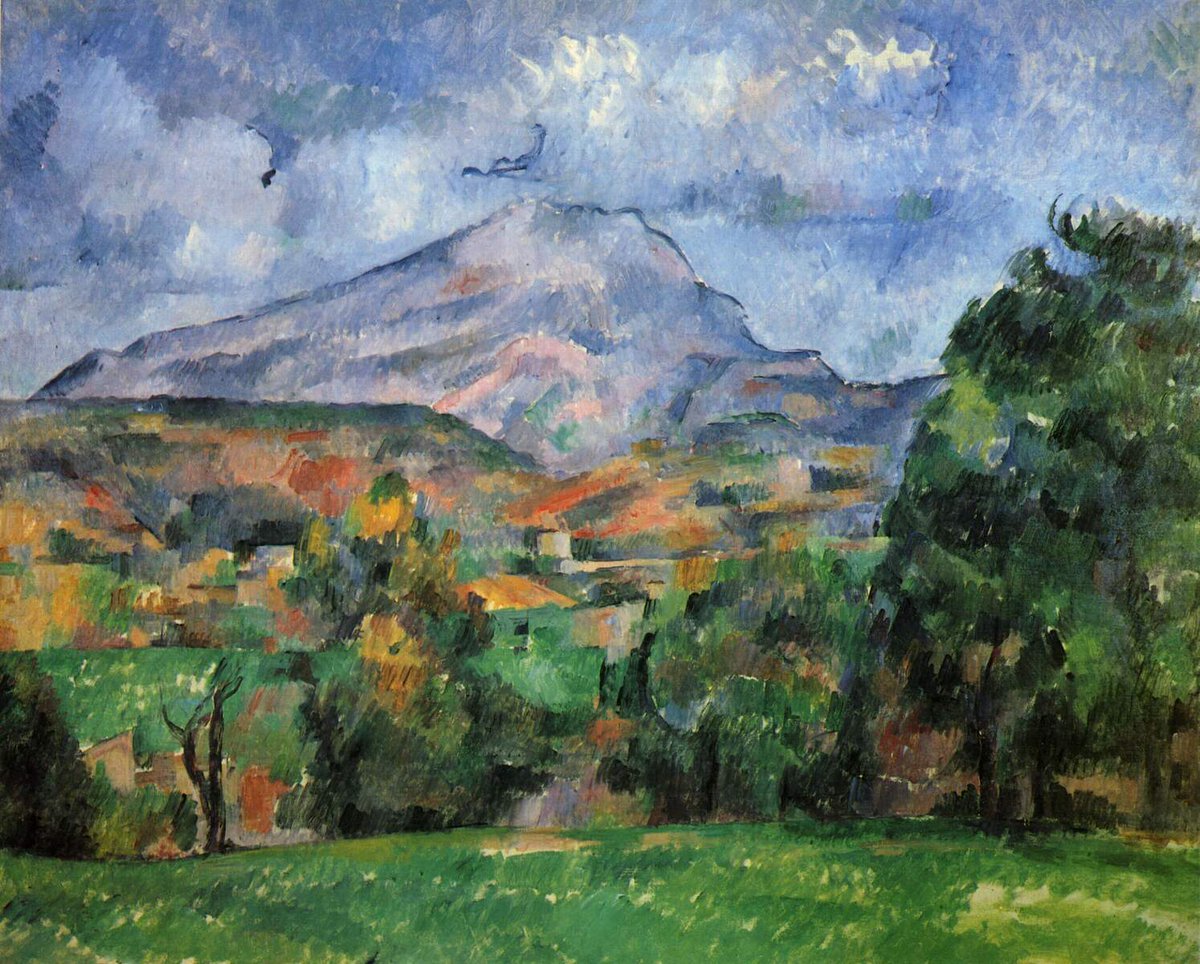 Mont Sainte-Victoire, 1890 linktr.ee/cezanne_artbot