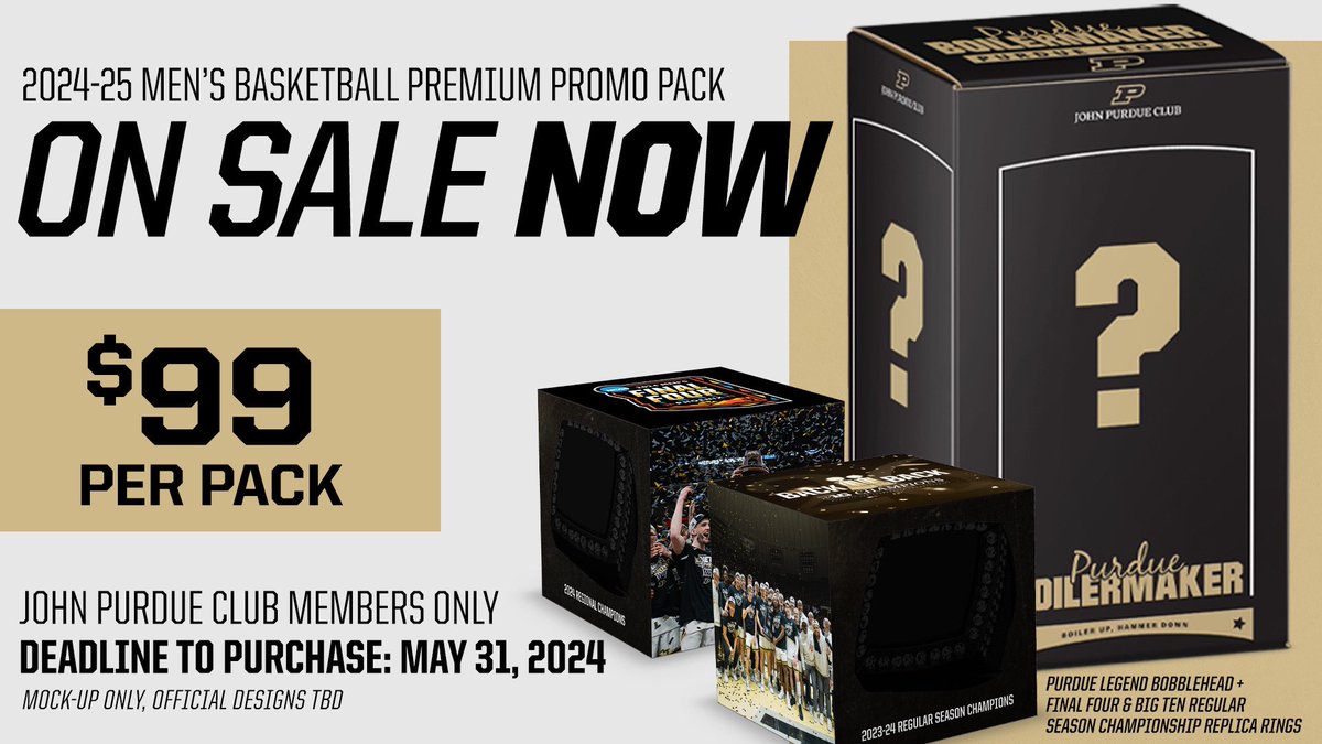 Giving @JohnPurdueClub members an early chance at the 2024-25 promo pack. Get them here: ⬇️⬇️⬇️ 🔗: boile.rs/MBB24PromoPack