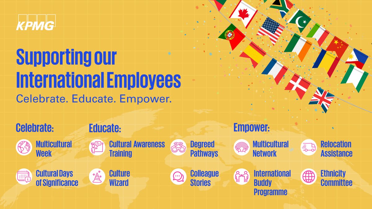 This week is Multicultural Week at KPMG and we’re delighted to celebrate the rich diversity of background, culture and thought that enhances our firm. We take steps everyday to create a workplace that supports and creates a sense of belonging for all our colleagues.