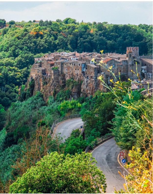 Calcata Borgo Medievale … One of the most beautiful villages in Italy Calcata is a comune and town in the Province of Viterbo in the Italian region Lazio, located 47 kilometres north of Rome by car, overlooking the valley of Treja rive In the 1930s, the hill town's fortified…