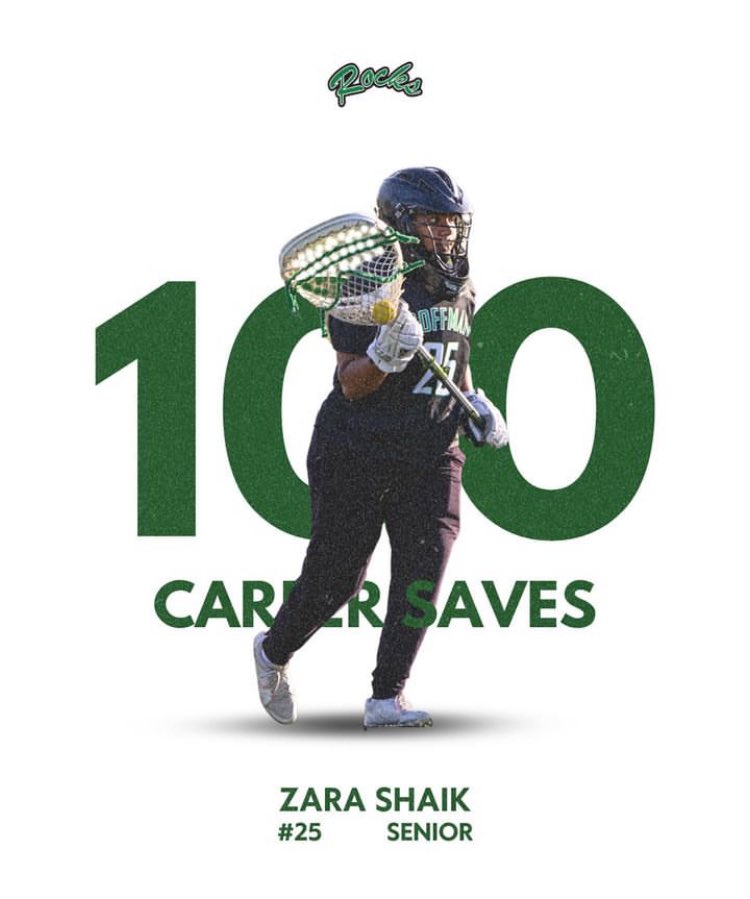 ☘️ Congrats to Zara Shaik on reaching the 100 career save milestone! 💚 #RockPride