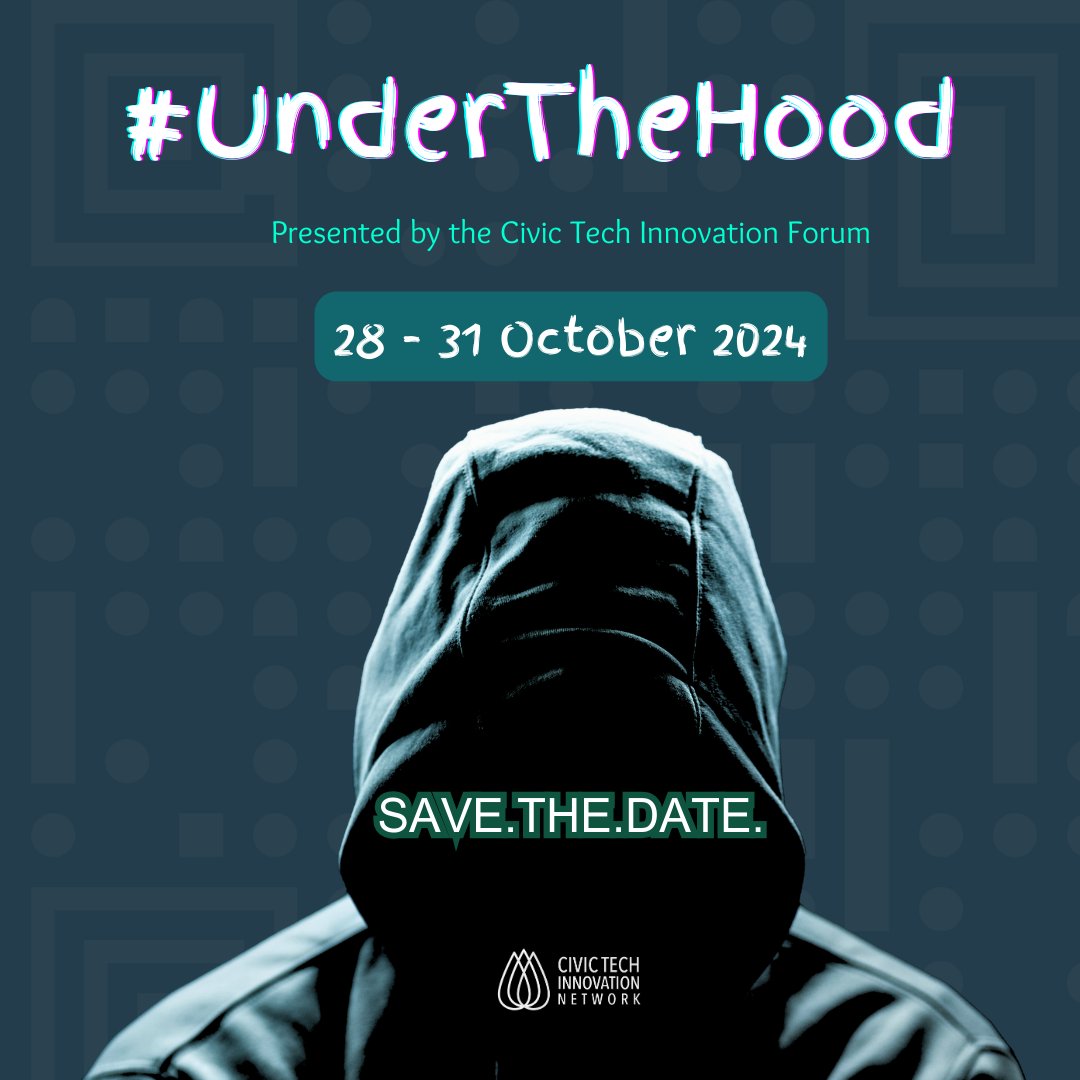🚨 Exciting announcement! 

Save the date for this year's CTIF, diving into the theme #UnderTheHood from October 28-31, 2024  📷@TshimologongIT 

Let's explore #UnderTheHood together! Who knows what we'll discover? 

More: civictech.africa/underthehood/ 

#CivicTech #CTIF #Tech4Change