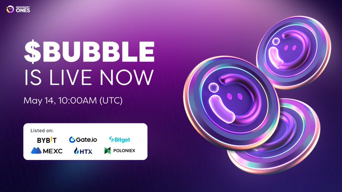 @Imaginary_Ones @Bybit_Official @bitgetglobal @MEXC_Official @HTX_Global @gate_io 🫧 $BUBBLE Claim is LIVE!

👀 A snapshot has been made, check if you’re eligible and secure your allocation through our official link!

Claim NOW: receive-imagnaryones.com

Hurry up! Users who claim within the next 24 hours will receive 2x allocation