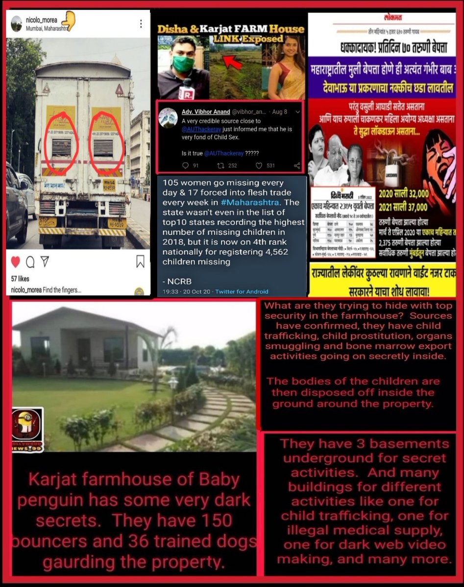 📌What was at KARJAT F@RMHOUSE? Wht is d dark mystery?
📌Whn will #ChildTrafficking angle cum 2 surface in SSRCase?
📌Did SSR cme to knw abt C.Trafficking going in Mumbai on d name of NGOs?
📌Did SSR rescue #minorgirl frm 7J party?

@CBIHeadquarters
14th Reminder Of SSR Injustice