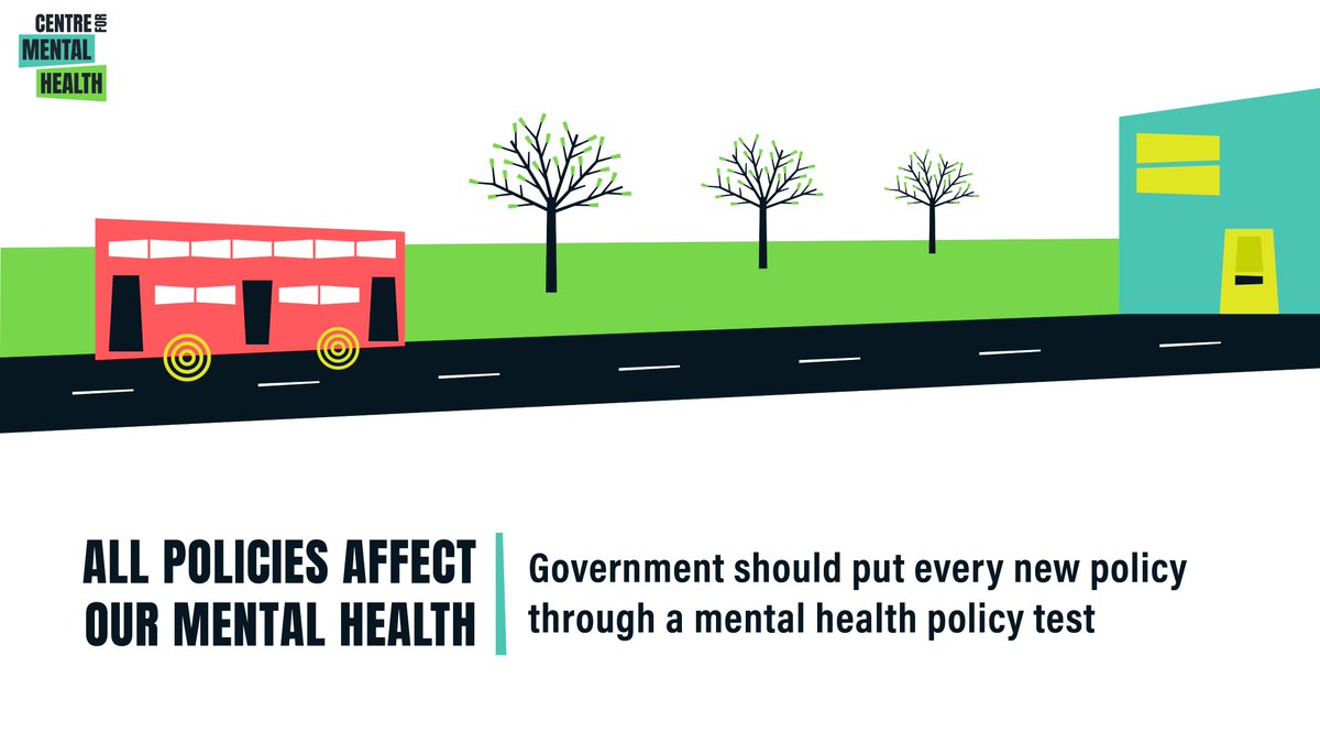 🧵 All policies - from transport & town planning to education & employment - affect our mental health. So we're calling on Government to put every policy proposal through a 'mental health policy test': centreformentalhealth.org.uk/publications/p… #MentalHealthPolicyTest #MentalHealthAwarenessWeek
