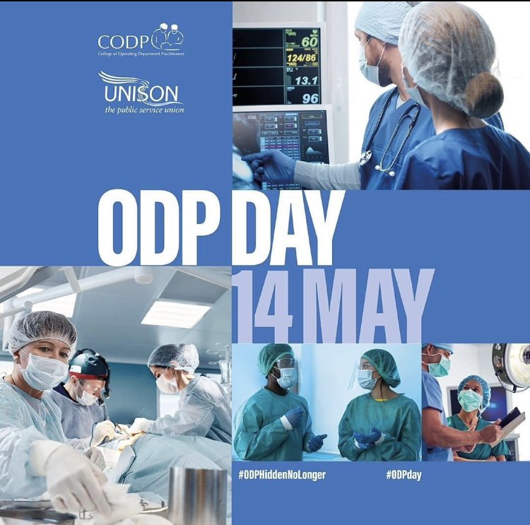Happy Operating Department Practitioner Day to all ODPs and trainee ODPs.  #ODPday #HiddenNoLonger