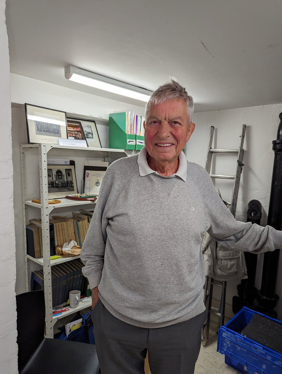 The wonderful Mike Denham, BGS President 1992-94, has been exploring the archives & researching the history of geriatric medicine. On his final day in the @GeriSoc basement, we say thank you, Mike, and keep writing!