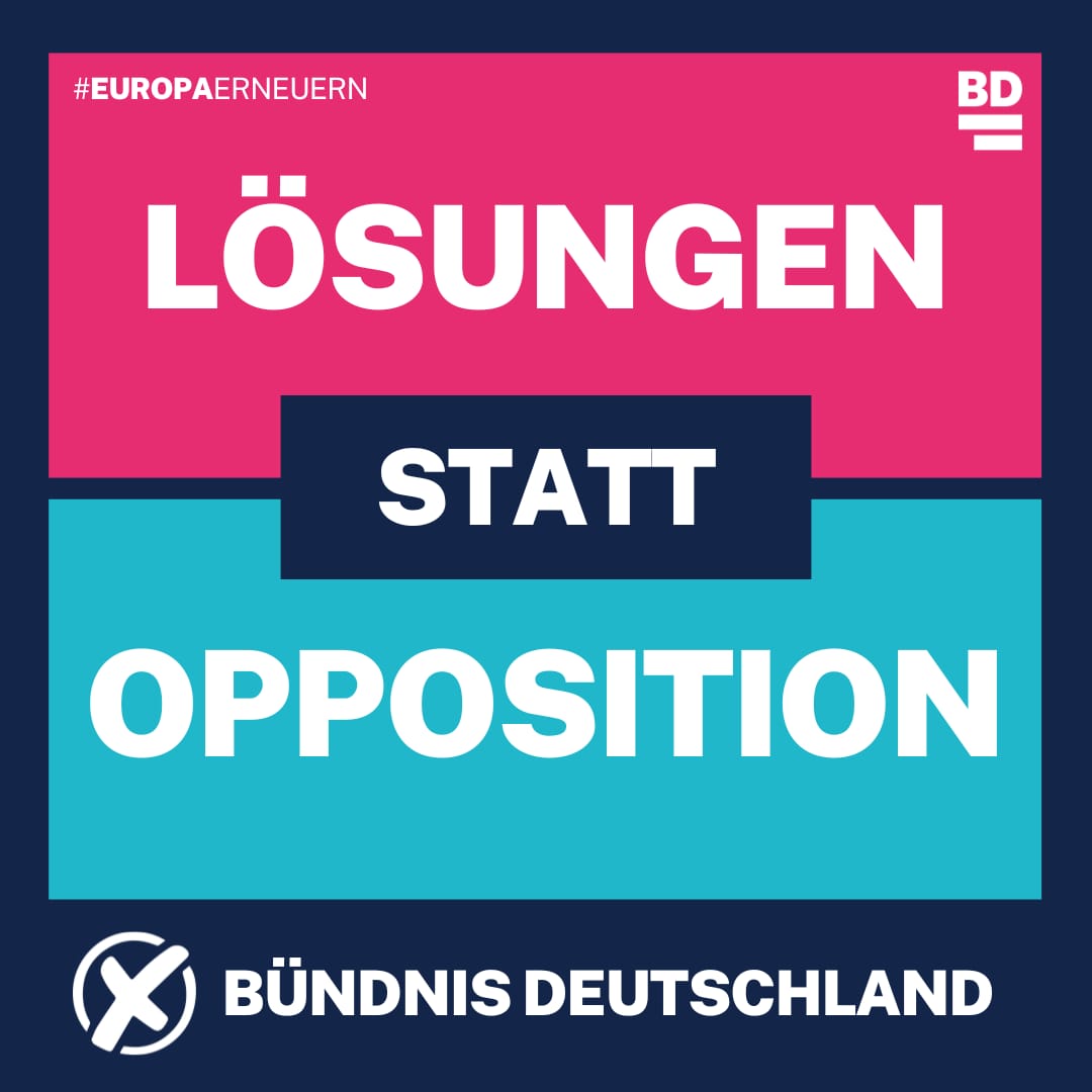 #Opposition bedeutet in Deutschland oft Blockadehaltung. #BuendnisDeutschland will Konstruktivität statt Blockade! Wir begrüßen ausdrücklich das #Genderverbot der hessischen Landesregierung - vermissen aber die zugesagte Unterstützung f die #Bezahlkarte f Flüchtlinge in #Hessen.