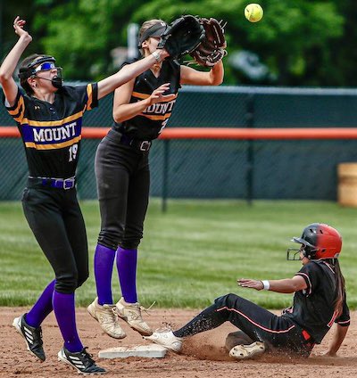 Tough day for Mount Softball vs Pennsbury yesterday. Two games remain in the regular season! Anything can happen in District play!