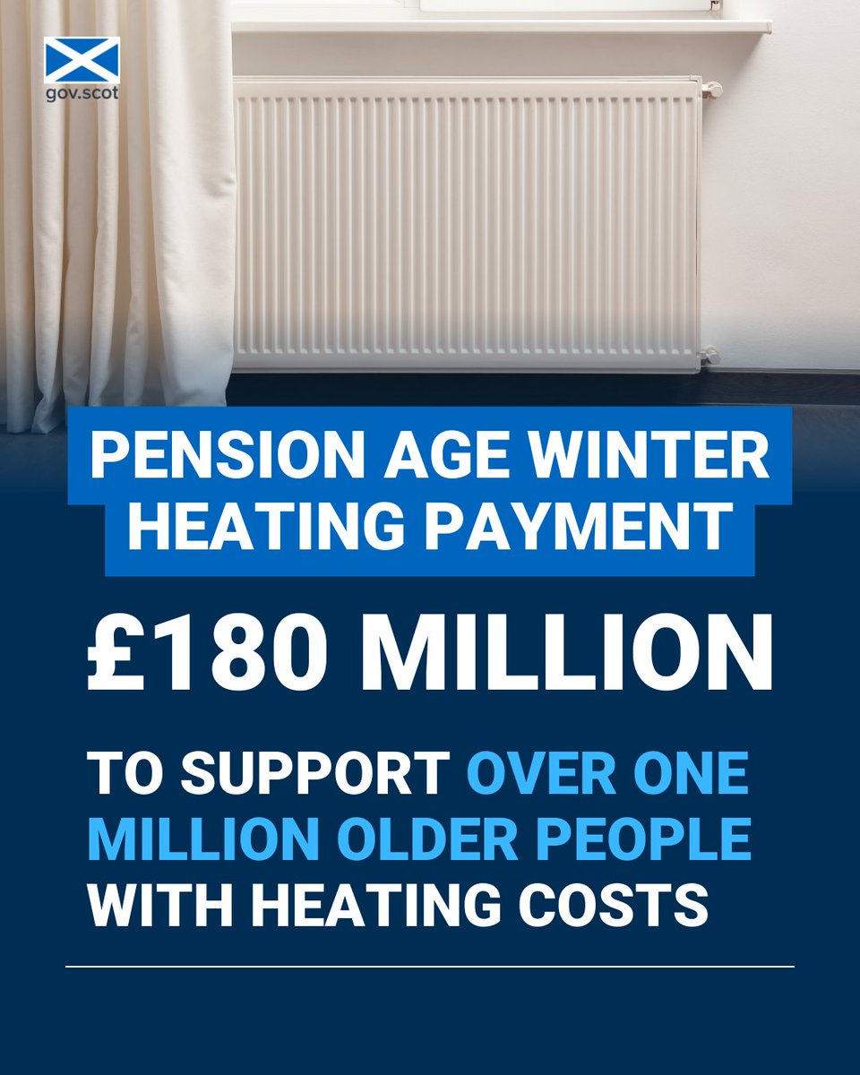 We’ve published the findings of our consultation on Pension Age Winter Heating Payment. This payment will provide people of state pension age a guaranteed annual payment of up to £300 each. Read more ➡️ gov.scot/publications/p…