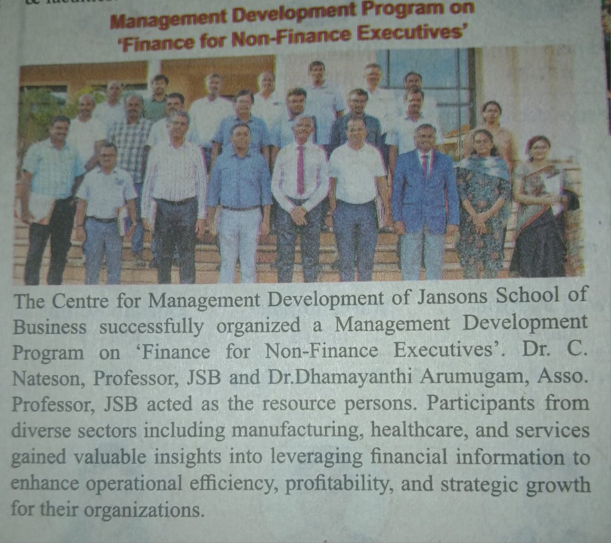 Jansons School of Business tweet media